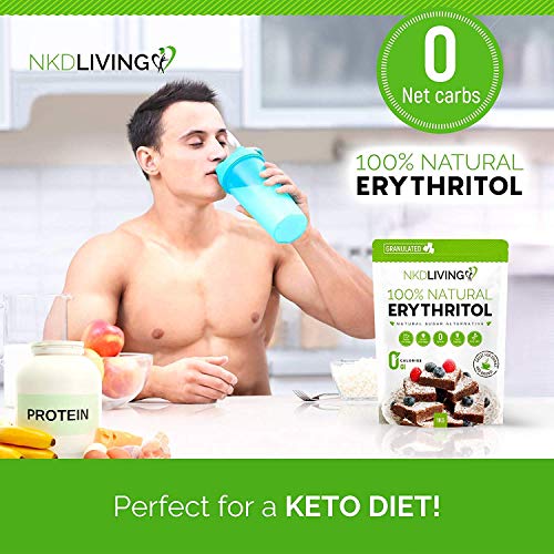 100% natuurlijke erythritol 1 kg (2,2 lb) gegranuleerde nul calorieën suikervervanger - Afbeelding 5