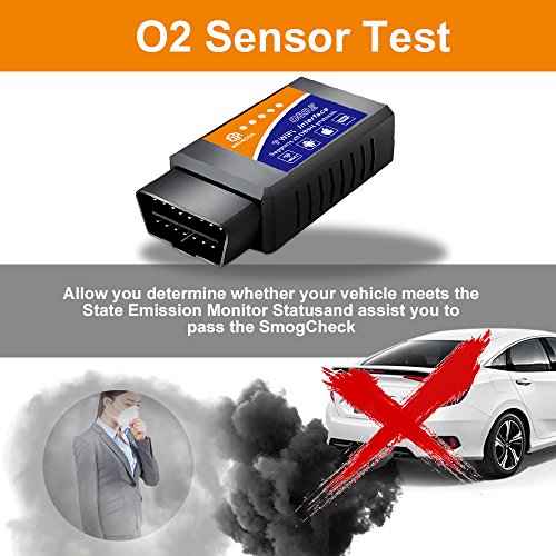 wsiiroon Car WiFi OBD 2, Wireless OBD2 Car Code Reader Scan Tool,Scanner Adapter Check Engine Diagnostic Tool for iOS Apple iPhone iPad Air Mini iPod Touch & Andorid