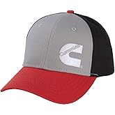 Cummins Diesel Engines Black, Red & Gray Offside Logo Snapback Hat/Cap