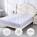 Quilted Fitted Mattress Pad | Mattress Cover Breathable, Waterproof, Hypoallergenic - Mattress Topper (Full Size)