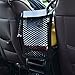 High Elastic Car Storage Accessories Car Seat Mesh Storge Organizer/Bag Cargo Net Multilayer Design Universal Car Armrests Purse Storage Pouch