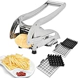 EEO French Fries Cutter, Stainless Steel No Plastic For Homemade Chips/Fries 