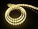 CBconcept UL Listed, 6.6 Feet, 720 Lumen, 3000K Warm White, Dimmable, 110-120V AC Flexible Flat LED Strip Rope Light, 120 Units 3528 SMD LEDs, Indoor Outdoor Use, Accessories Included, Ready to use