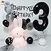 Tellpet Black Number 3 Balloon, 40 Inch