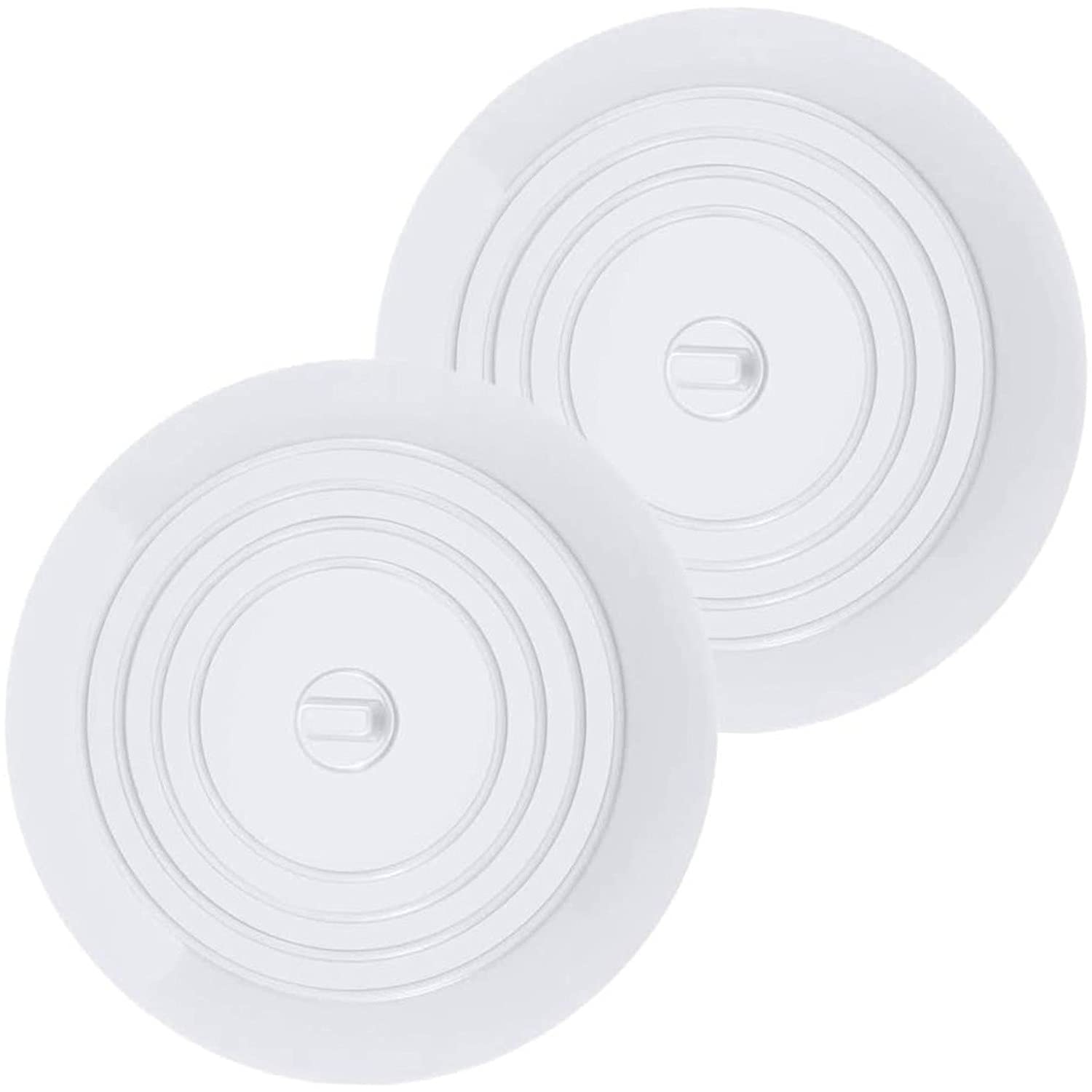 2 pack Silicone Tub Stopper,Drain Stopper Universal Sink Plug,Drain Plug for Kitchens, Bathrooms and Laundries, Sink Bathtub Drain Cover(15.3cm/6inch)