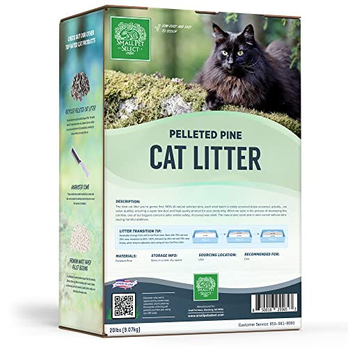 Small Pet Select Premium Pine Pelleted Cat Litter, 100 All Natural
