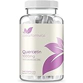 Advanced Zinc Quercetin with Bromelain Formula - Triple Immune Support Quercetin Complex for Daily and Seasonal Immune System Wellness Support - Made in a cGMP American Facility (120 Servings)