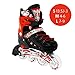 Kids Adjustable Inline Roller Blade Skates Scale Sports Red Small Sizes Safe Durable Outdoor Featuring Illuminating Front Wheels 905