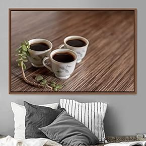 signwin Framed Canvas Wall Art Coffee in The...