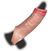 Novel Version Ultra Realistic Sleeve Extender Sheath for Men Male Enhancement Extension Sleeve Couples Toy j792g