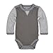 Burt's Bees Baby Unisex Baby Bodysuit & Pant Set, 100% Organic Cotton, Charcoal Classic Stripe, 18 Months