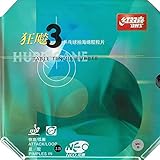DHS NEO Hurricane 3 Table Tennis Rubber Sheet Ping Pong Rubber (Red, 2.15)
