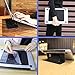 Invisible Laptop Stand Portable-RUCACIO Adhesive Laptop Stand Lightweight Kickstand Foldable Seamless Appendage of Computer Dual-Angle Adjustment Anti-Slide Fits Mac Book,Laptops,iPad, Tablet (Gray)