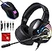 ONIKUMA K6 RGB LED Light Pro Over-Ear 7.1 Surround Sound Noise Cancelling Gaming Headset Headphones Microphone Bundle with 8000 DPI RGB Wired Mouse for PC, MAC, Desktop, Laptop Computerthumb 1
