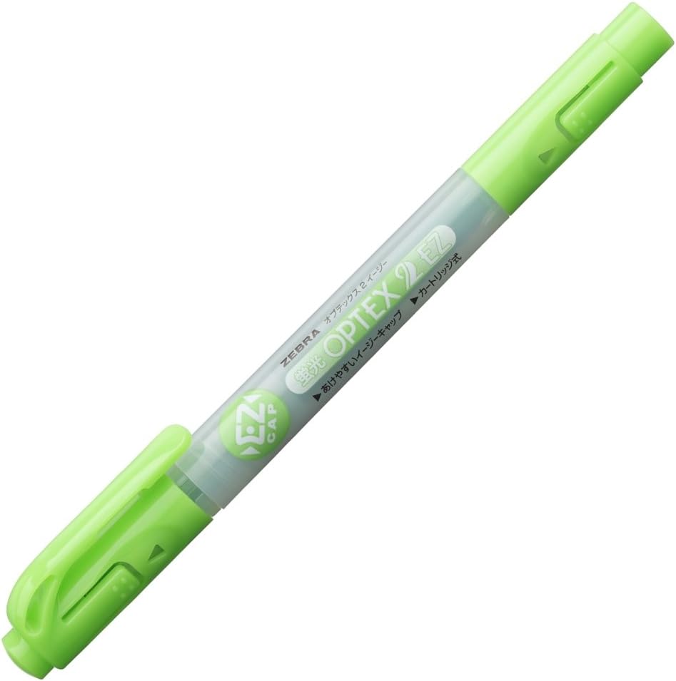 Zebra highlighter Optex 2 EZ BWKT11G green ten Office