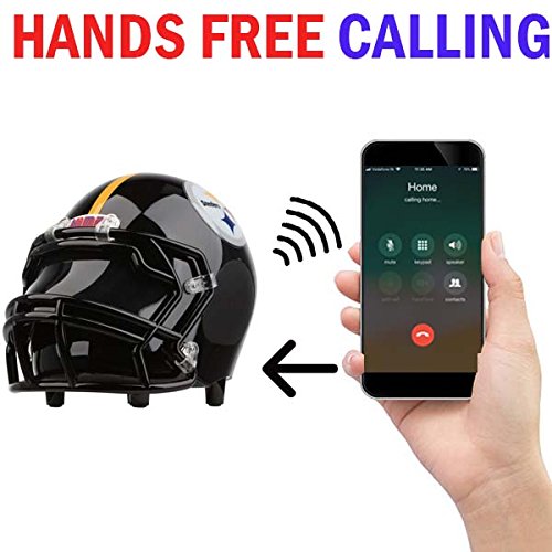 NIMA Portable Bluetooth Speaker, [Officially Licensed by NFL] NFL Football Helmet Super Mini Stereo Speaker with Built-in-Mic, Hands-free Call, AUX HD Sound and Bass - Pittsburgh Steelers - Thumbnail 4