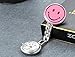 Lancardo 2 Pcs Cute Smile Face Hygienic Protection Pendant Pocket Quartz Nurse Watch (Pink)