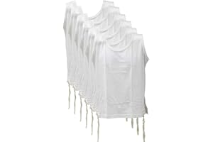 ZION JUDAICA LTD Zion Judaica Quality Boys Tzitzit Undershirt Kids Fine Cotton Certified Kosher T-Shirt Tzitzis Sweat Free Camp Talit Katan