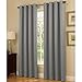 Gorgeous HomeDIFFERENT SOLID COLORS & SIZES (#34) 1 PANEL SOLID THERMAL FOAM LINED BLACKOUT HEAVY THICK WINDOW CURTAIN DRAPES SILVER GROMMETS (SILVER GRAY, 84" LENGTH)