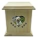 YSF Handmade really wood Wooden Pet dog cat Urns Photo Pet Memorial Urn Casket For Ashes Medium SIZE Box.