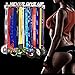 Race Sports Medal Holder Display Hanger Rack Frame - Stainless Steel Mirror Silver Sturdy Wall Mount Over 40 Medals Easy to Install Easy to Use Common Simple Normal Universal Design