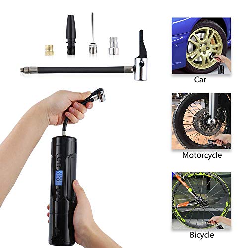 Portable Air Compressor Tire Inflator for Car Tires, Beaspire Car Tire Air Pump for Inflatables with Gauge 3000mAh 12V AC DC Lithium Battery 150PSI for Car Bicycle Tires and Other Inflatables