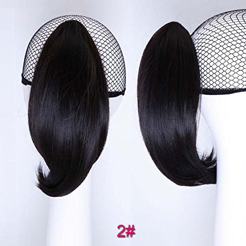 WTB Hair Short Wavy Claw Pony-tail Synthetic Ponytail Claw Drawstring Ponytails Hair Extension Natural Fake Hair Pony Tail Horse Tress (2)