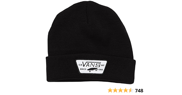 VANS Men's Milford Beanie, Black, One 