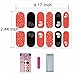 Christmas Nail Art, Glitter Nail Stickers for Women Teens Girls Kids, Christmas Nail Wraps, Easy to Apply, Long Lasting, 4 Sheets Perfect Dress up Nail Art Stickers for Fingers or Toes Christmas Gift