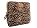 Kayond KY-03 Canvas Fabric 15.6 Inch Laptops Sleeve - Brown Leopard Print