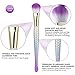 Mermaid Makeup Brushes Set 8PCS Makeup Brushes Foundation Eyeshadow Face Powder Concealer Blush Beauty Cosmetic Tools Premium Soft Synthetic Bristles Brushes kit