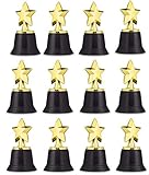 Neliblu Star Gold Award Trophies 4.5" Gold Star