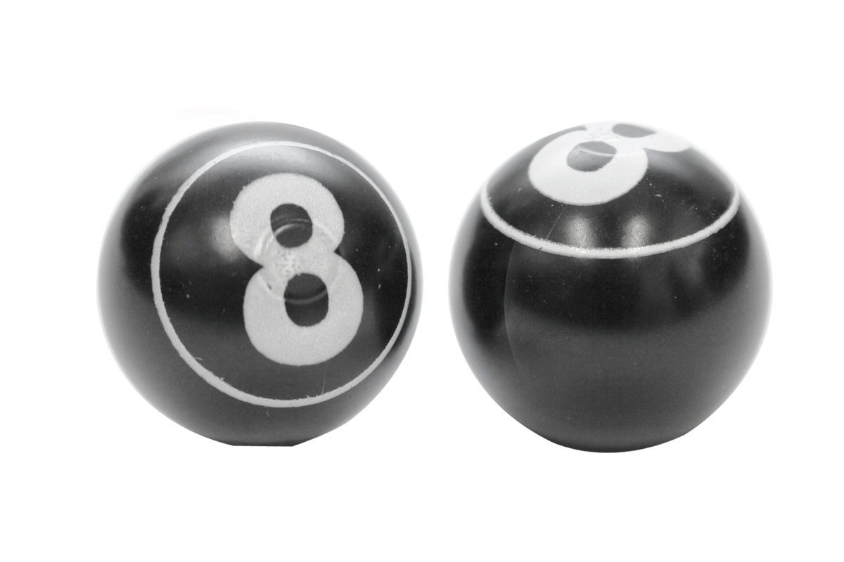 Etc 8 Ball Valve Caps Black