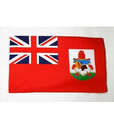 ANLEY Bermuda Flagge 3x5 Fuß – Lebendige Farben, UV-beständig, Mit Messingösen & Doppelt Genäht
