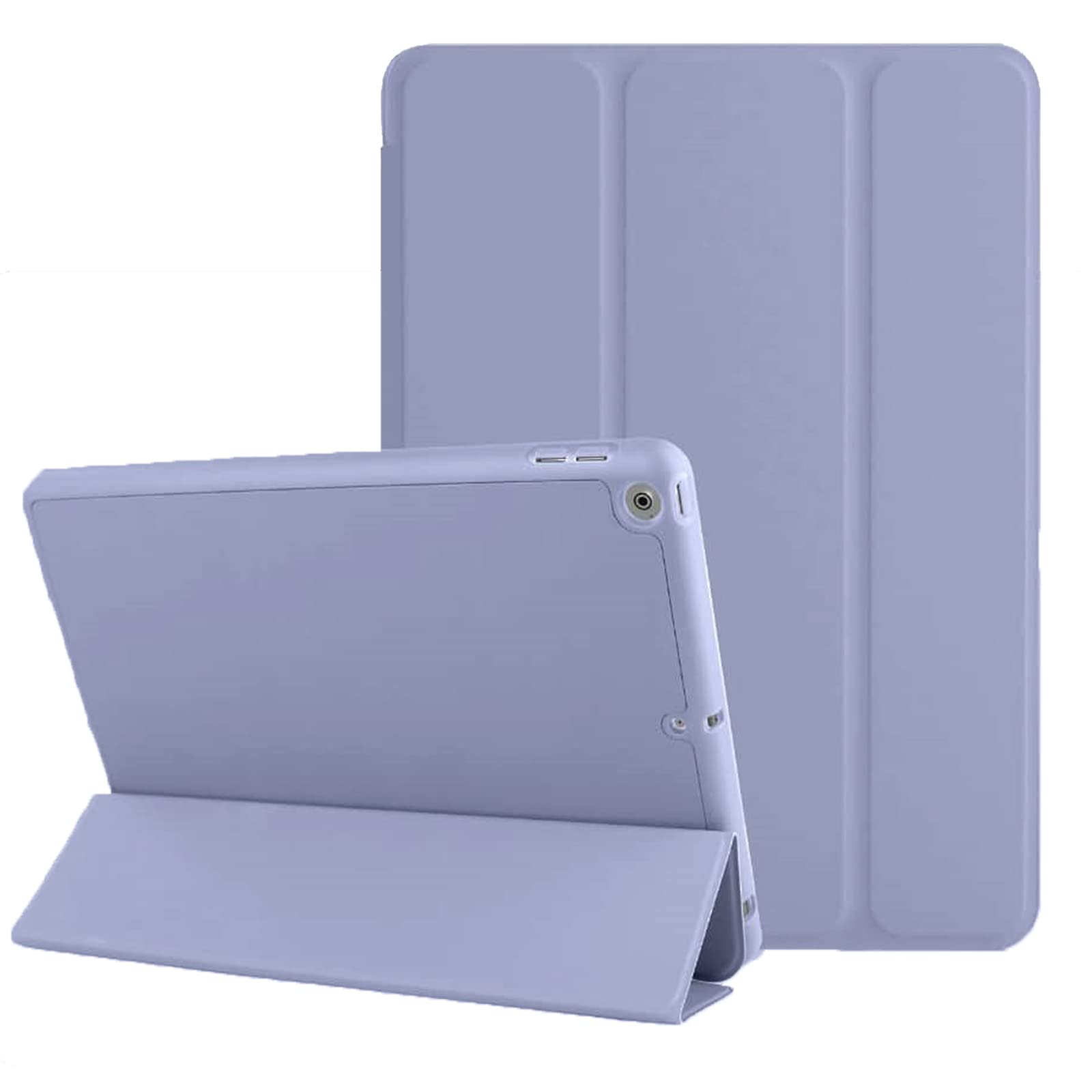 PROTech Case for iPad 10.2 2021/2020/2019 9th/8th/7th Generation with apple Pencil support, Soft TPU Back Smart magnetic Cover with Auto Wake/Sleep function (Lavender)