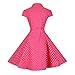 BI.TENCON Women's Retro Vintage 1950s Style Cap Sleeve Swing Party Dress