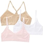 Maidenform Girls Seamless 3-Pack Beginner Crop Bra (Little Kids/Big Kids)