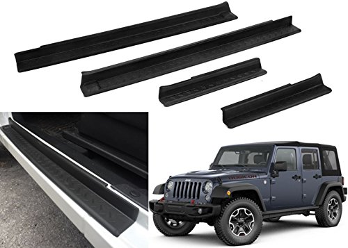NEW Jeep Wrangler Door Sill Guards Door Entry Guards GENUINE OEM for JEEP Wrangler JK 2007-2016 (4 doors) Start Off