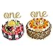 Haperlare Handmade Baby 1st First Birthday Cake Topper Gold One Cake Topper Double Sided Gold Glitter One Birthday Cake Topper First Birthday Cake Decorations