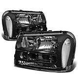 For Chevy Trailblazer Pair of Black Housing Clear Corner Headlight Lamp Kit Replacement