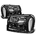 For Chevy Trailblazer Pair of Black Housing Clear Corner Headlight Lamp Kit Replacement