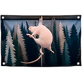 3x5 Ft Single Sided Polyester Flag with 4 Brass Grommets - Funny Pole Dancing Rat Meme Poster for College Dorm - Silly Banner Tapestry for Garden Decor - Cool Apartment Flag for Indoor or Outdoor