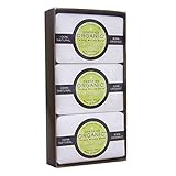 Pure Provence Natural Triple Milled Soap enriched with Organic Shea Butter, Extra Gentle French Soaps, Revitalizing, Refreshing, 100% Vegetable Based - Cactus Pear, Gift Set, 3 x 5.3 oz (150g)