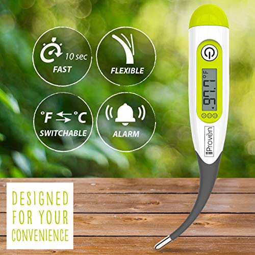 image for iProvèn Best Digital Medical Thermometer for Fever - Oral Thermometer