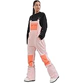 GSOU SNOW Womens Ski Bibs Snowboard Bibs Pants Snow Overalls Waterproof Windproof Winter Outdoor Sports Insulated Warm