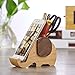 Artinova Elephant Wooden Pen Cup Pencil Holder for Desk Decor Desk Organizer with Cell Phone Stand ARTA-0057