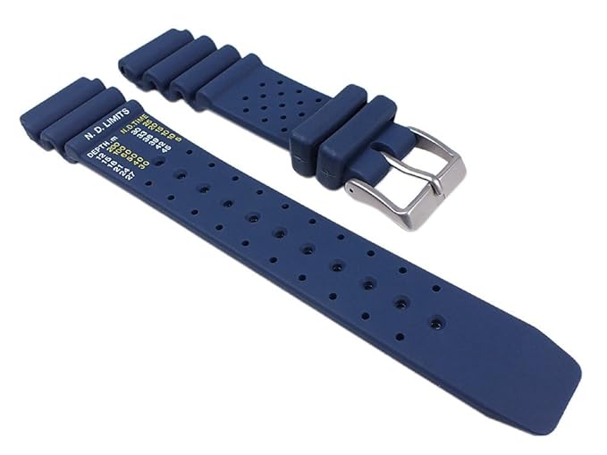 Original Citizen Ersatzband Uhrenarmband Kautschuk dunkelblau 20mm für Promaster Diver NY0040-17LE