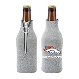 NFL 2012 Football Team Logo Womens Ladies Glitter Beer Bottle Holder Cooler - All 32 Teams Avaialble! (Denver Broncos)
