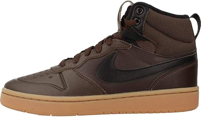 Nike Court Borough Mid 2 Boot (gs), Men's Basketball Shoes, Multicolour (Baroque Brown/Black/Gum 