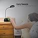 Reacher Flexible USB LED Light Desk Lamp with Night Light, Snooze Alarm Clock, USB Port Charger for Laptop Light up